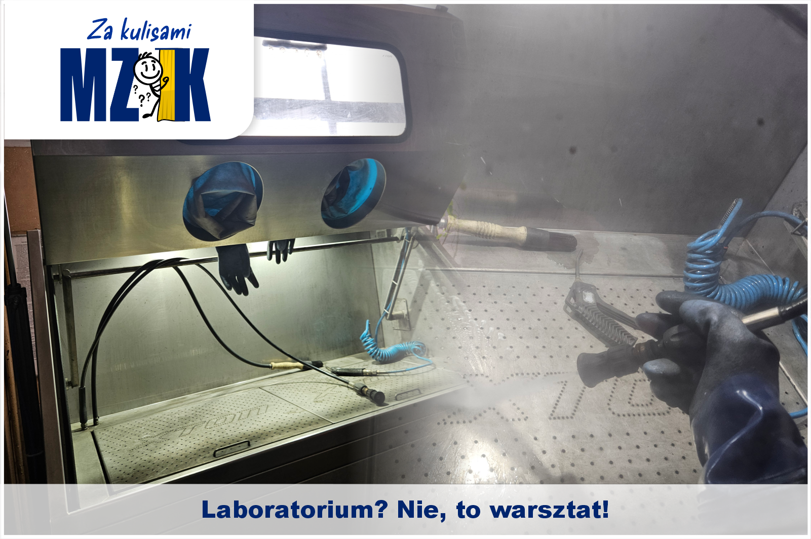 
Laboratorium chemiczne? Kapsuła z filmu science fiction? A może ręce robota? Na pierwszy rzut o...